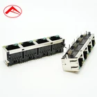 Good quality waterproof RJ45 ethernet connector RJ11 RJ12 modular jack plug amp female