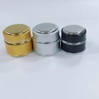 Factory Wholesale Cylinder Round Shape Blue Glass Cosmetic Cream Jars And Lotion Bottles