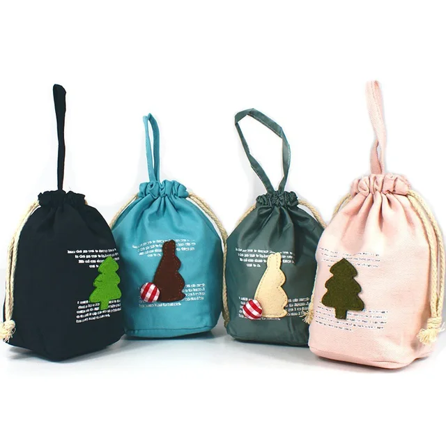 trip mini coin wallet mobile canvas cute kids drawstring bag