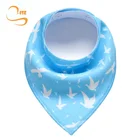 Reusable Custom Printed Baby Cotton Bandana Bibs