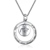 925 Sterling Silver Engraved Message She Believed she Could so she did Inspirational Necklace
