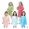 Factory direct sale foreign trade children's bathrobe cartoon model with hooded coral baby cloak baby cloaks