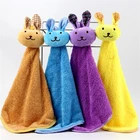 Microfiber hand towel hanging kitchen bathroom super absorbent cleaning towel
