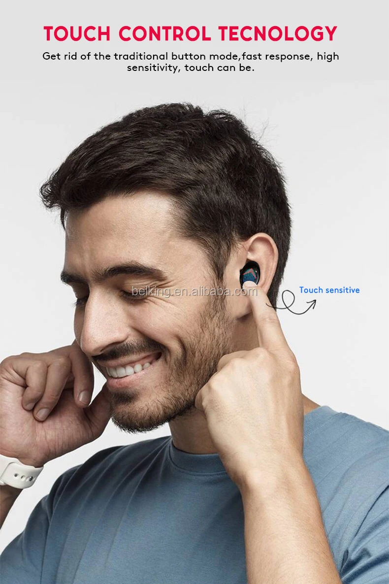 TWS A8 Wireless Bluetooth Stereo Earphones with 2200mAh Charging Box Waterproof Earphone Earbuds - ANKUX.COM