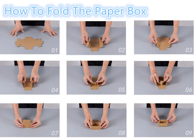 stock custom logo handmade sliding foldable kraft paper gift box