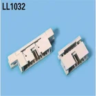 IDC box header male shrouded connector fitting for 1.27mm pitch flat cable