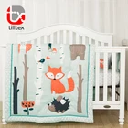 Cartoon Crib Set Cotton Baby Bedding Set