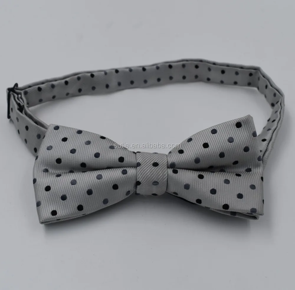 high quality cheap price mens silk jacquard woven pre-tied bow