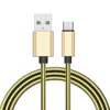 Stainless Steel Flex Metal Braided Micro USB Cable Fast Charging for Android Phones USB Charger Cable