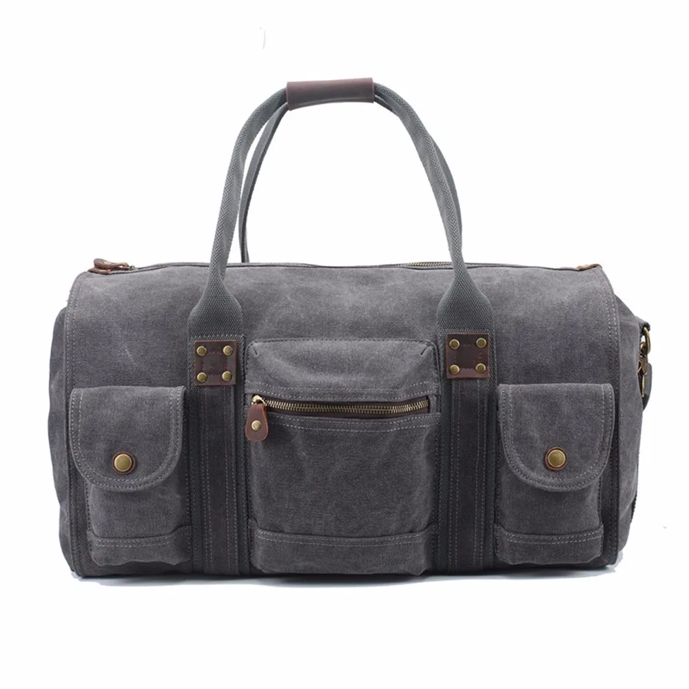 Factory High Quality Canvas Large Capacity Travel Bags Outdoor Luggage Bags