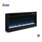 High Quality Electric Fireplace Insert Remote Control Decorative Recessed Wall Mounted Fireplace