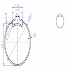 28mm Aluminum Extrusion Profiles Tube 0.226kg / M Roller Clutch Window Blinds Components