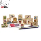 Popular Deluxe Fairy Garden A Scene Stamps Wood Art Set
