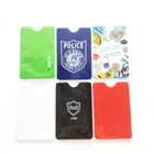 custom rfid blocking card sleeve shield rfid blocking PVC holder with printing