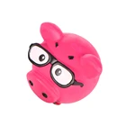 hot sale xmas big head latex pig animal toy