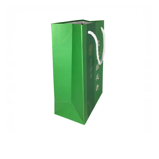 friendly customized cardboard art gift shopping paper bag with