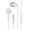 Crystal wire 3.5mm straight plug in ear mega bass pc mobile phone use headset with microphone