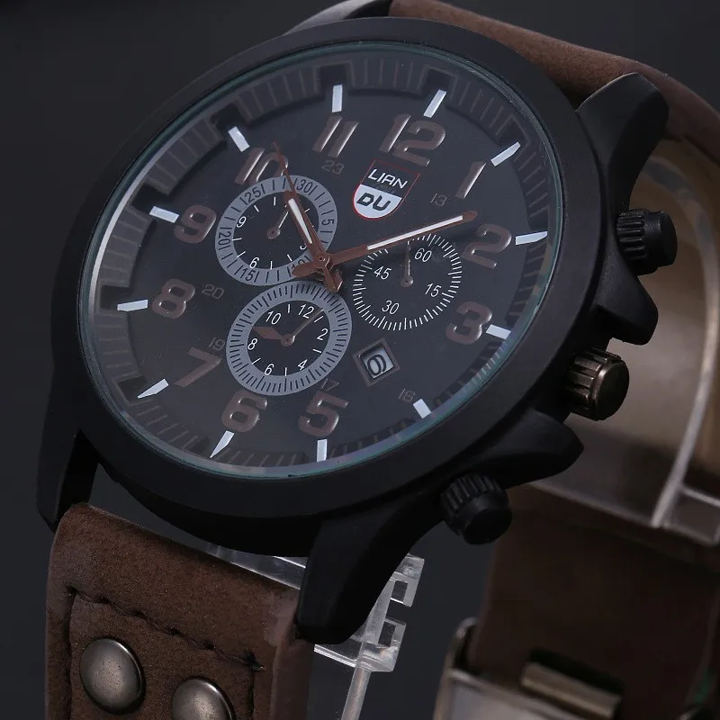 leather sports watch