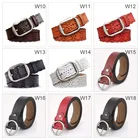 Woman Belt Women Belt Custom Wholesale Western Vintage Skinny Double Buckle Woman Fashion Pu Leather Belt