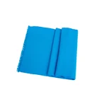 New Arrival Lightweight 100% Silk Brushed Blue Scarf