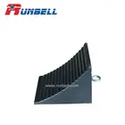 Heavy duty rubber black truck/trailer wheel chocks stops