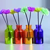 machine made spraying color straight body large glass vase