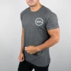 MS-1992 Men Slim Fit Design Grey Workout Athletics T Shirt Custom Your Own Logo Printing