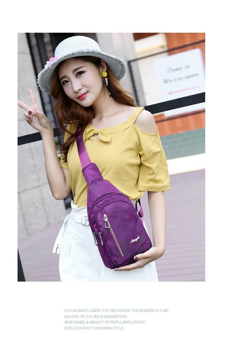 Nylon Chest Pack Waterproof Casual Female Crossbody Shoulder Bag Camouflage Women Messenger Bags Sling Chest Pack Women Bag Nylon Chest Pack Waterproof Casual Female Crossbody Shoulder Bag Camouflage Women Messenger Bags Sling Chest Pack Women Bag