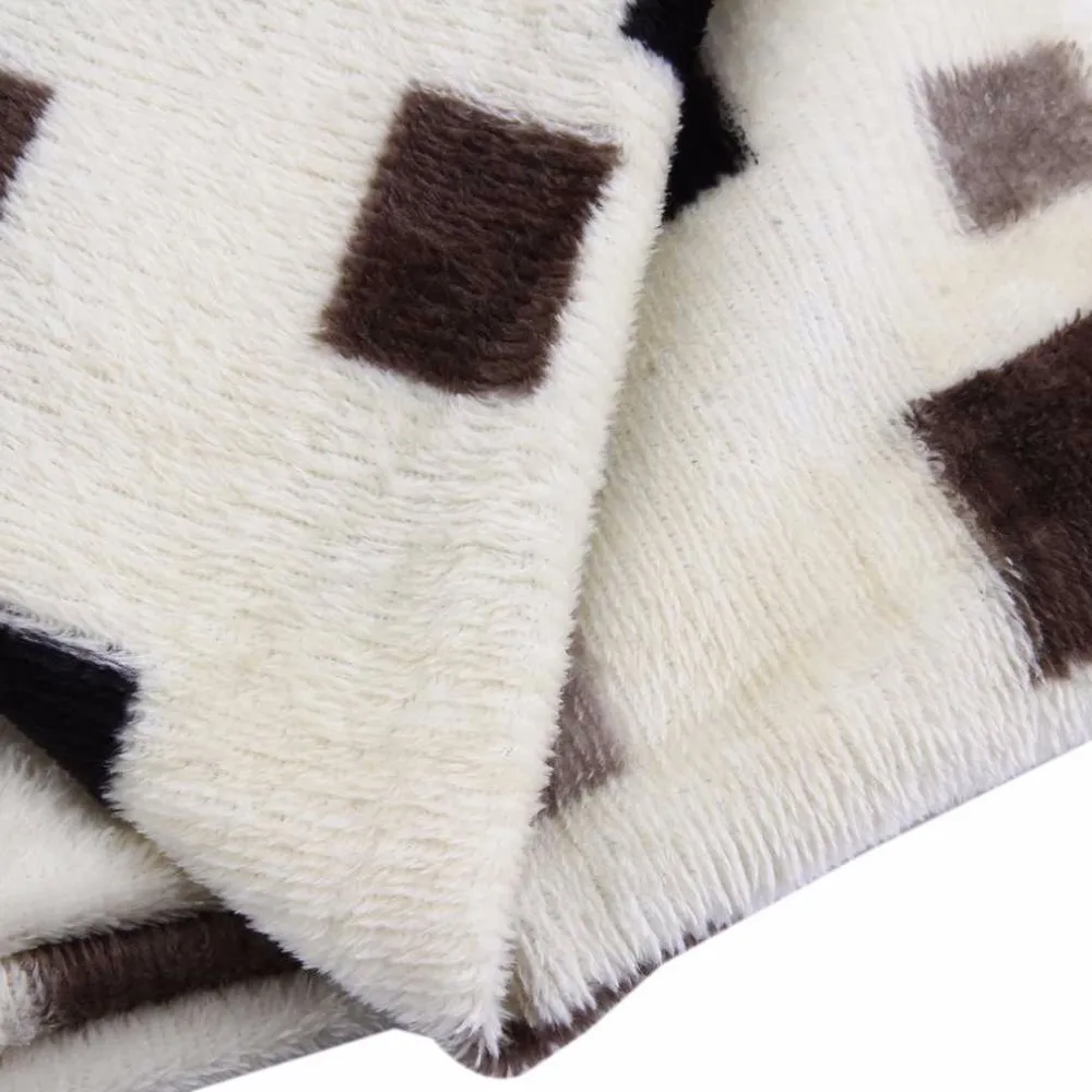 150*200cm /180*200cm Super Soft Simple/Rose Style/Sheep House Thin Blanket Throw Blanket Rug Plush Fleece Sofa Bed Decoration