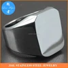 316L Stainless Steel Signet Ring jewellery Men Boy Solid Silver High Polished