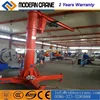 250 kg Small and Movable Pillar Type Jib Crane Column Type Rotating Arm Crane with hand chain hoist for sale