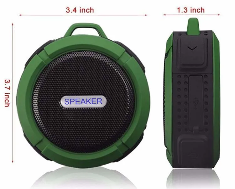 Amazon Best Selling Bluetooths Active Speaker for Smart Phone Outdoor Sport Portable C6 Waterproof Speaker - ANKUX.COM