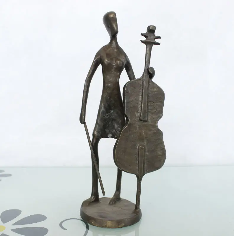Bronze Sculpture Music Statue For Home Decoration The Cello Buy Music