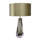 Handmade Blown Glass Table Lamp in Green for Bedroom Living Room Office Bedside Glass Lamp
