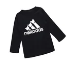 kids summer tops black tee toddler boy shirts
