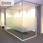 classical office glass partition wall commercial moving glass wall concise style glass partition