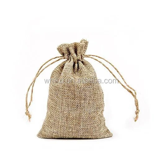 Hot Sale Mini Printed Jute Jewelry Pouch Burlap Bags Wholesale Buy