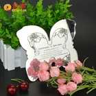 High Quality Custom Memorial Souvenir Acrylic Elegant Wedding Invitation Cards