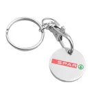 Shopping Cart Coin Holder Keychain Trolley Coin Keyring With Custom Logo