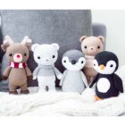 Jolly Handmade Crochet Amigurumi bear crochet doll Baby Soft Penguin Animal Toy For Kids