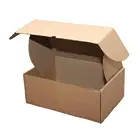 Custom text printed big Brown kraft carton packaging paper cardboard for cargo shipping package big box