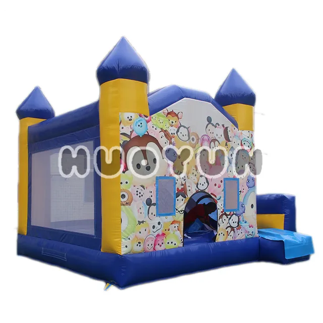 vintage inflatable pvc plastic bouncing kid slide castle