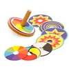 new arrival hot selling wooden spinning top toy funny classical spinning top