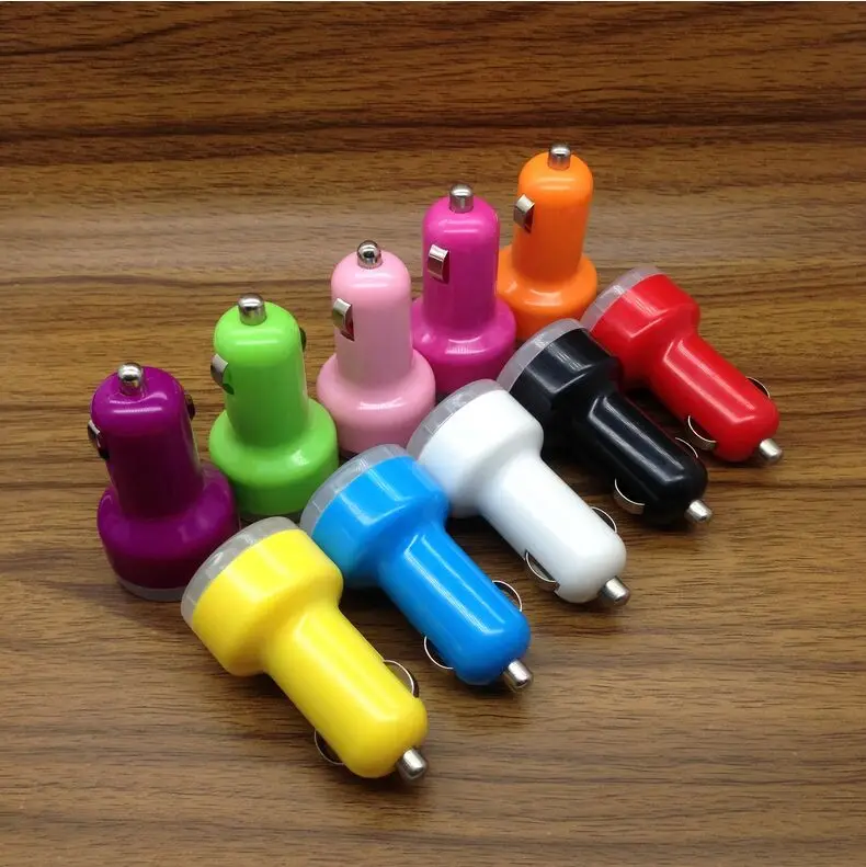 colorful dual usb car charger-2