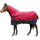 1680D Heavy Weight Rain Resistant Horse Rugs Blanket With Detachable Neck 280G
