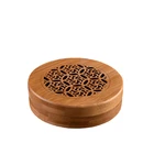 Wood Burner Gift Engraved Wooden Incense Burner Round Or Square Gift Box