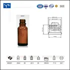 20ML amber dropper glass bottle for essential oil