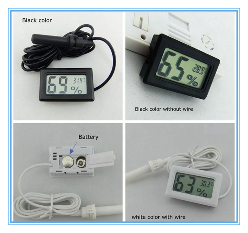 temperature humidity meter with probe