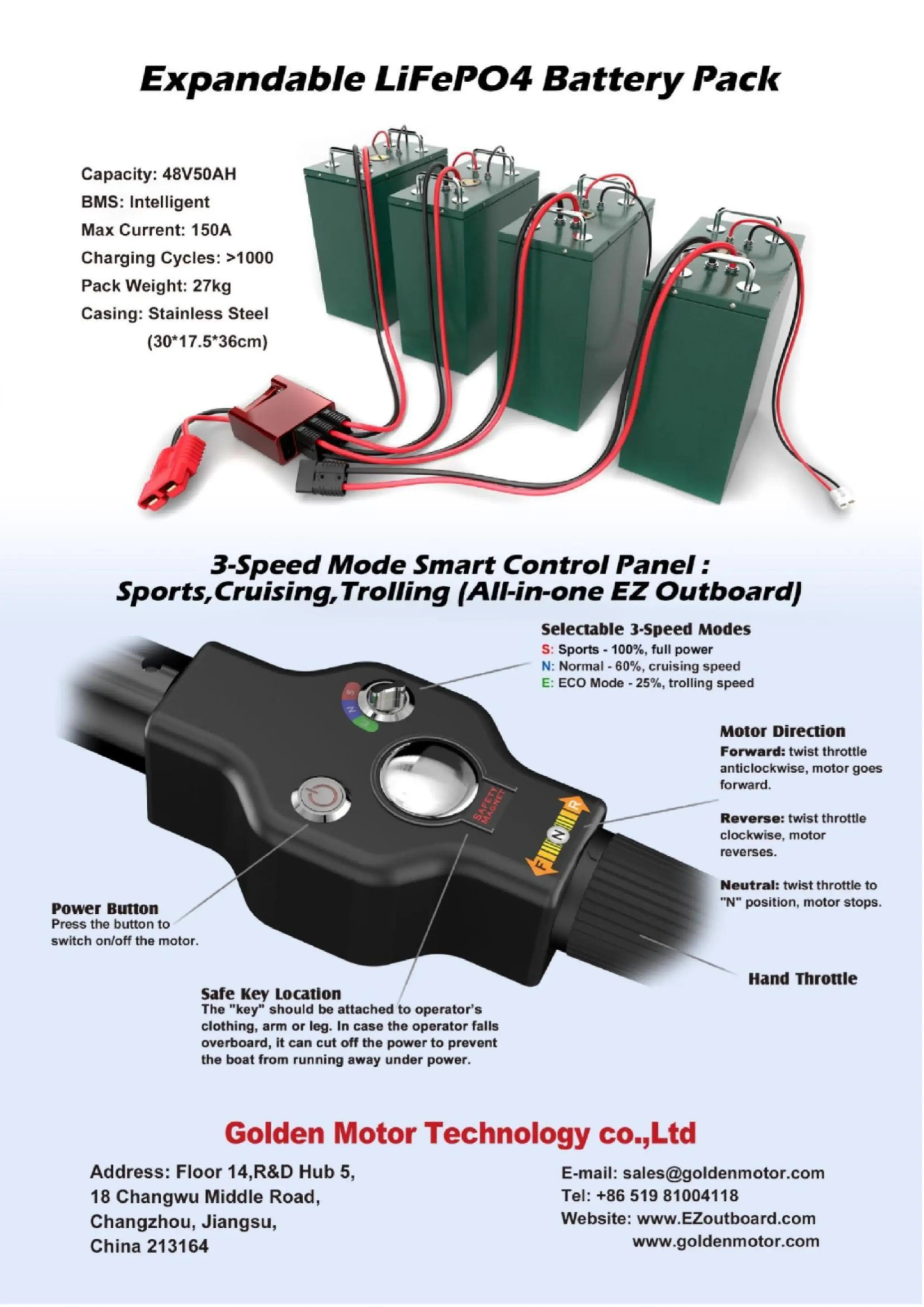 3HP 6HP 10HP 20HP Powerful Pure Electric Outboards, Electric Outboard