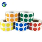 Custom Adhesive Color Dot Dice Vinyl Waterproof Label Sticker for Glass Bottles